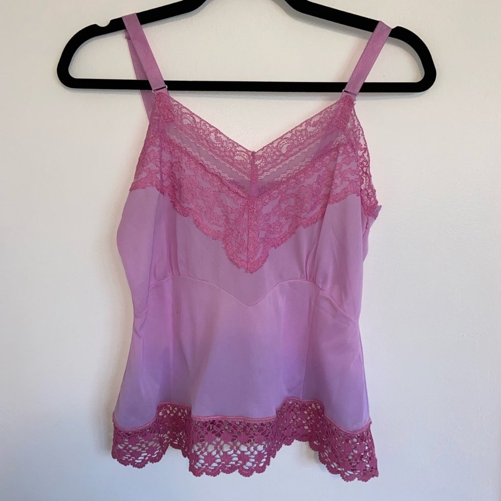 Vintage pink dyed camisole